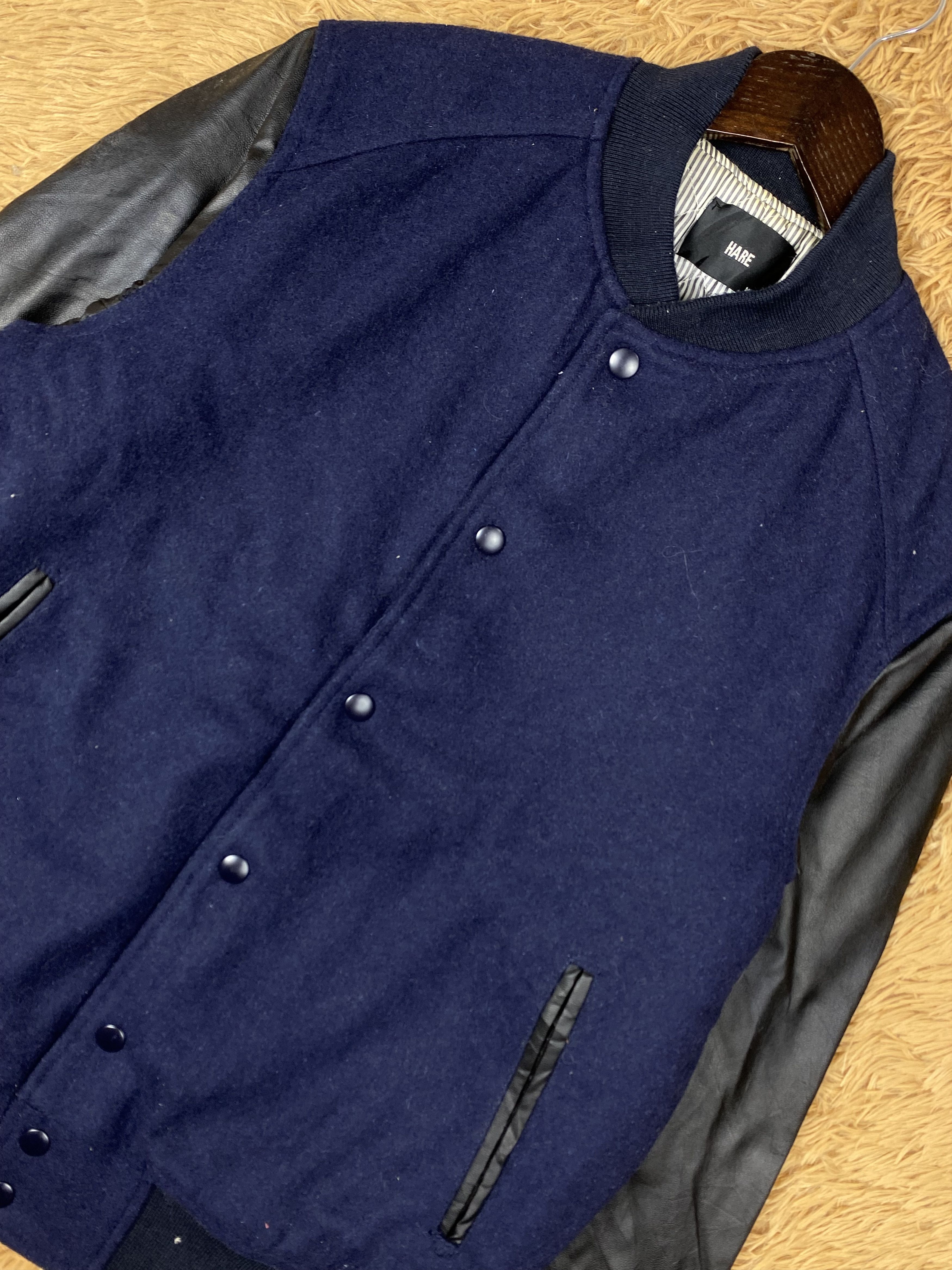 HARE Vintage Hare Varsity Jacket DJ0482 Size US L / EU 52-54 / 3 - 2 Thumbnail