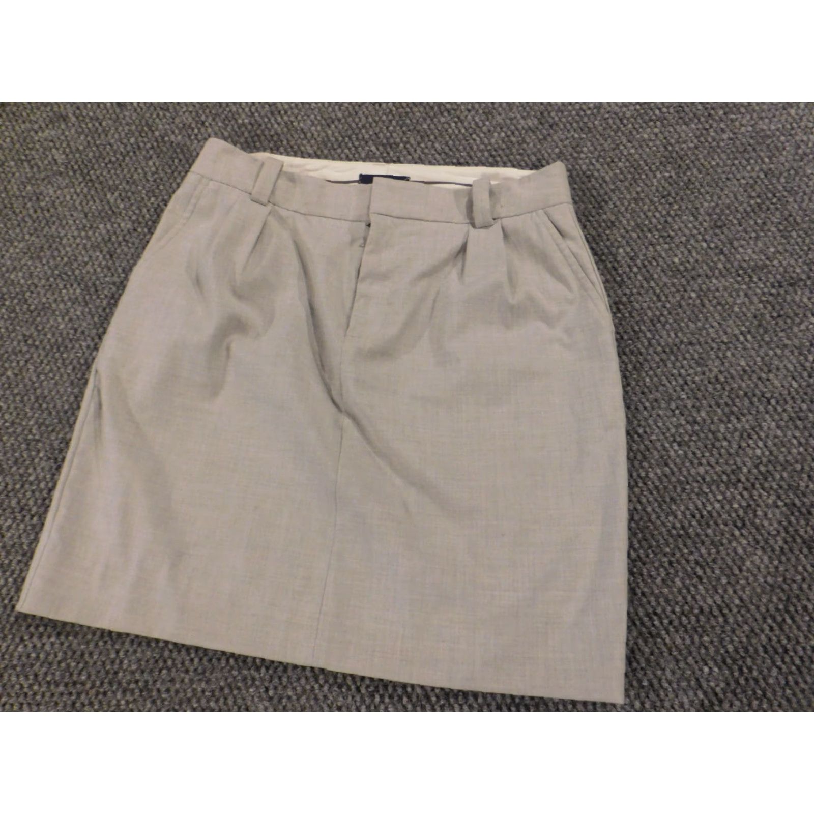 Gap Gap Skirt A-Line Knee Length Gray 27 Womens Knit Rayon Ruffle Lined Casual Vintage No (Designer Flower) Womens Size 27" / US 4 / IT 40 - 3 Thumbnail