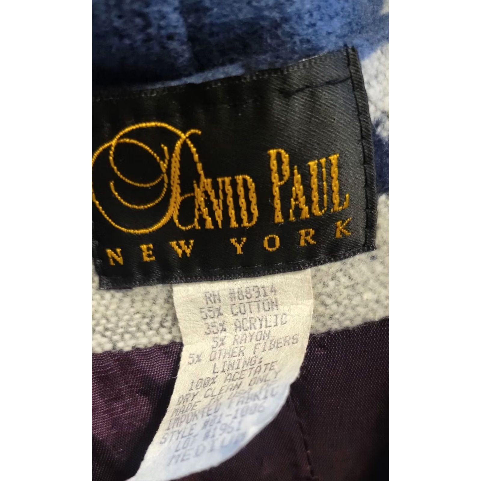 Vintage VINTAGE David Paul New York Southwest Wool Blend Jacket Blazer Coat Sz M Gray Pockets Button Womens Aztec Fall Mid-Length Pattern Southwest Theme 90s Size M / US 6-8 / IT 42-44 - 4 Thumbnail