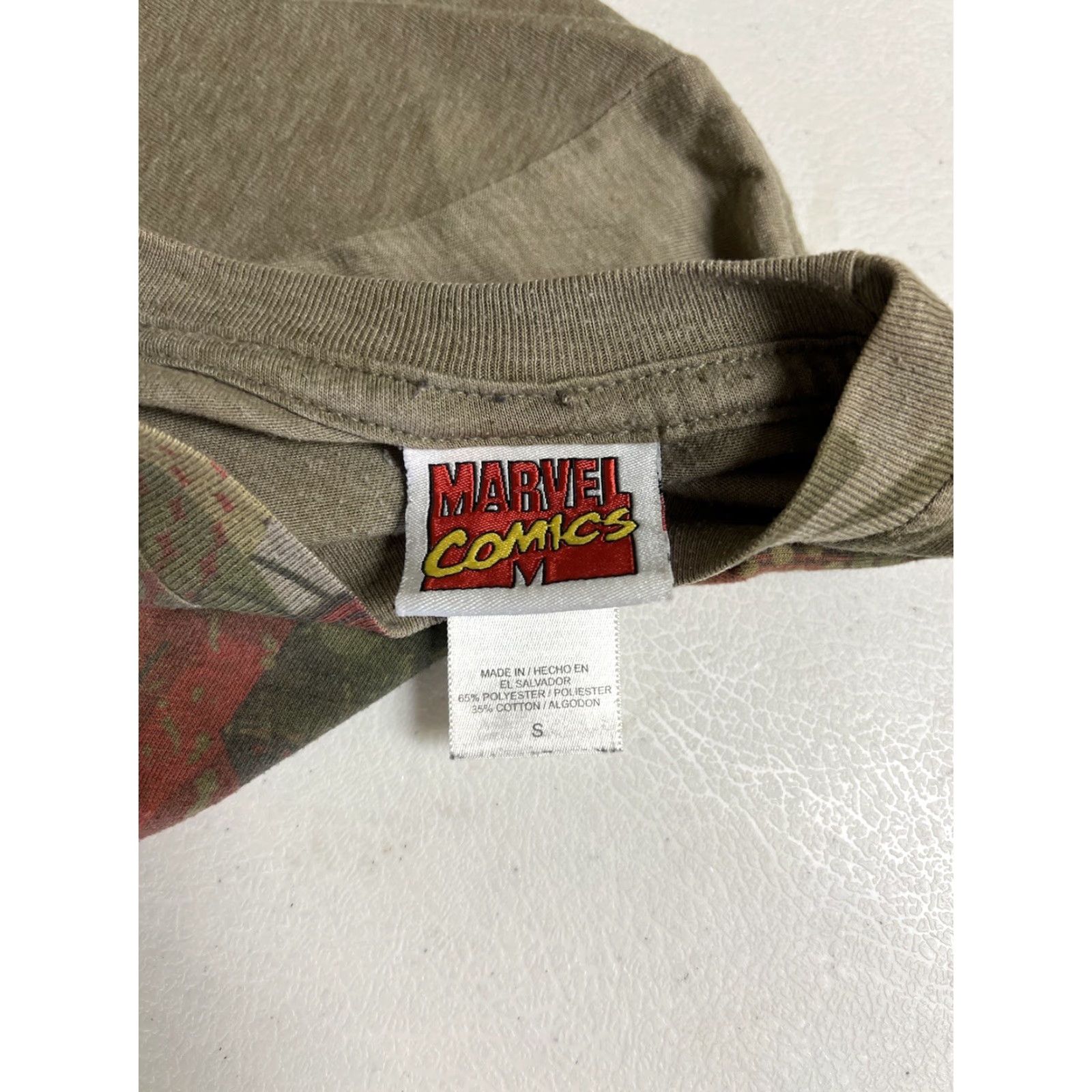 Vintage VINTAGE Marvel Comics Hulk AOP T-Shirt Size S Men's Green 2009 Comics Size US S / EU 44-46 / 1 - 7 Thumbnail