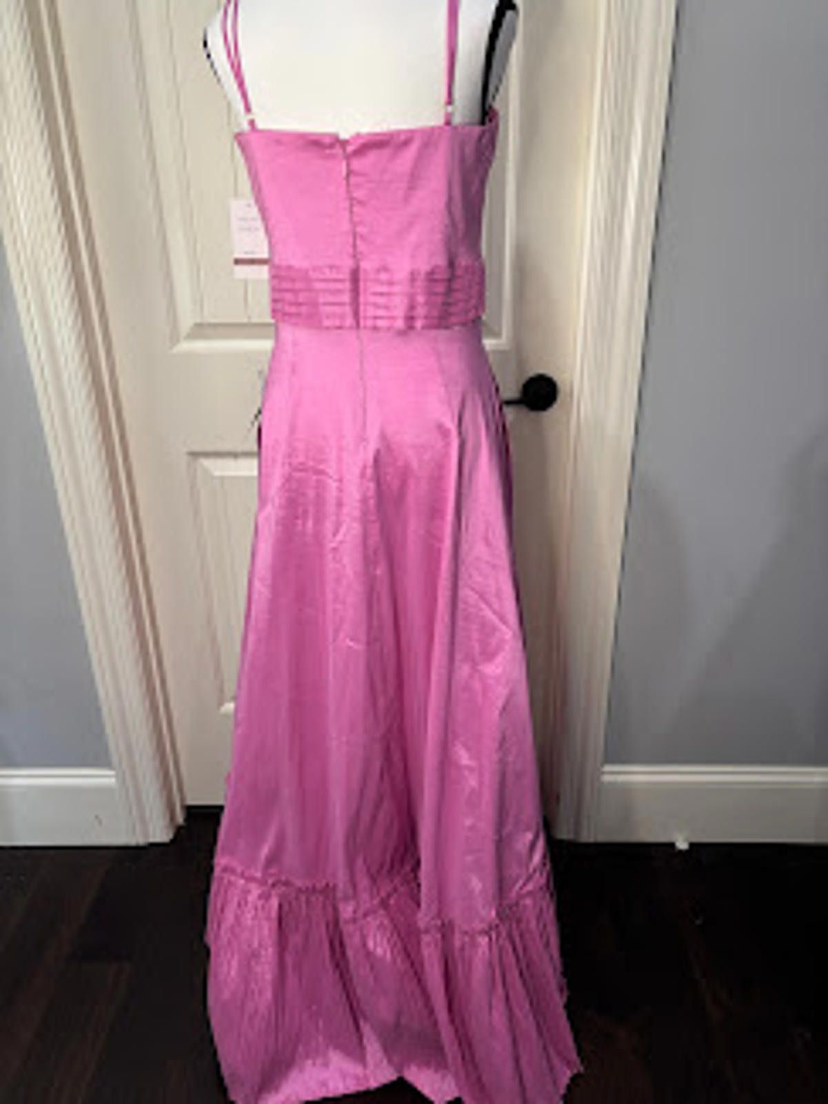 Ann Taylor Taylor Pink Spaghetti Strap Evening Dress Size 12 NWT Size XL / US 12-14 / IT 48-50 - 4 Thumbnail