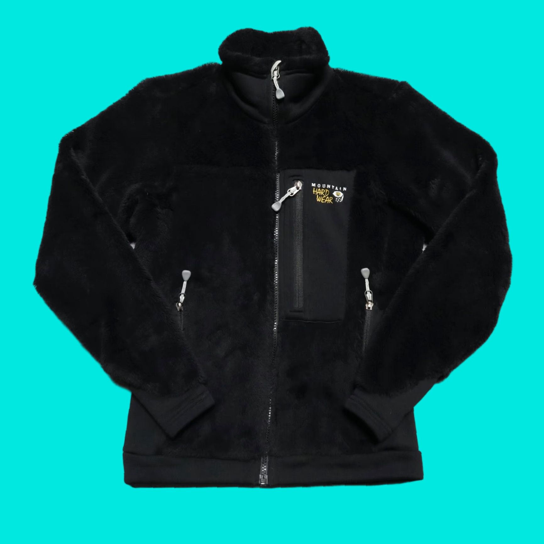 VINTAGE Mountain Hardwear Fleece Monkey Hair Jacket XS Black