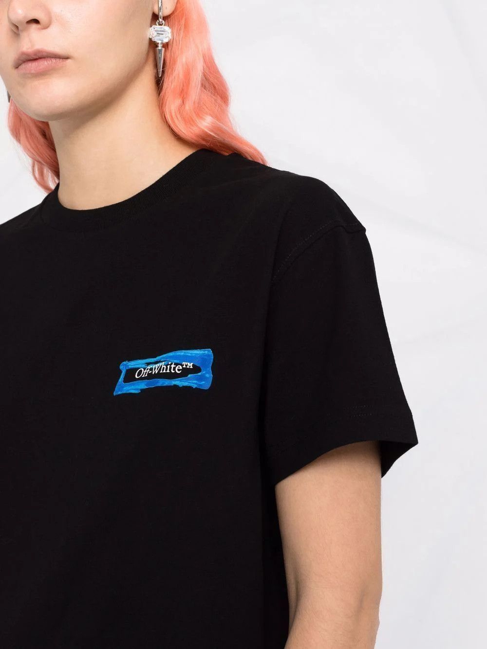 Off-White o1gr1nt0325 Painted Arrows Reg T-Shirt in Black Size XXS / US 00 / IT 34 - 3 Thumbnail
