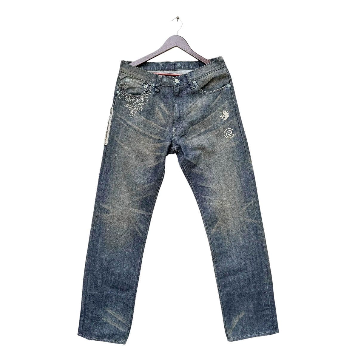 CLOT × Levi's Rare Selvedge Levis Clot Kazuki Jeans Size US 34 / EU 50 - 2 Thumbnail