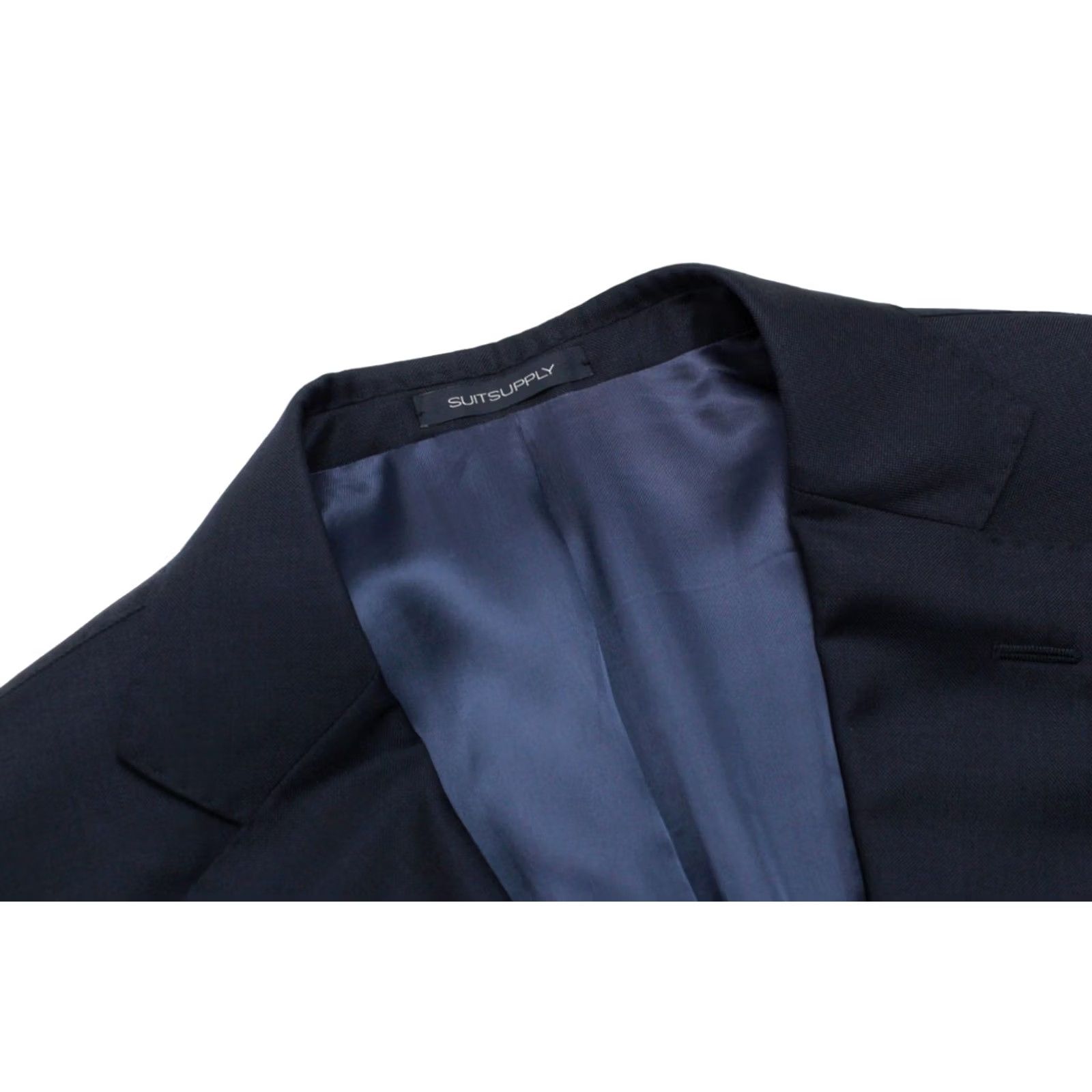 Suitsupply Suitsupply Suit Mens UK 44 / UK 38 La Spalla / Brescia Wool Dark Blue Size 44R - 7 Thumbnail