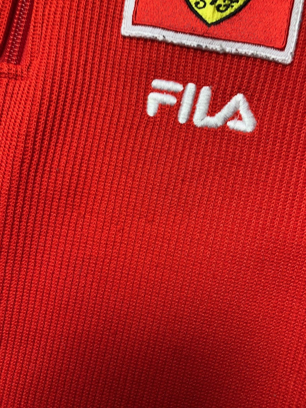 Ferrari × Vintage Vintage Ferrari racing sweatshirt zip 1/3 big logo Fila Size M / US 6-8 / IT 42-44 - 3 Thumbnail