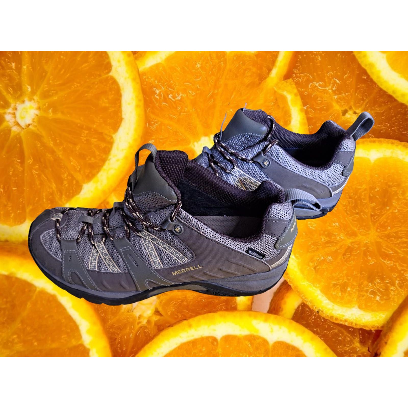Merrell Merrell Brindle Gray and Brown Performance Hiking Shoe Size Size ONE SIZE - 5 Thumbnail