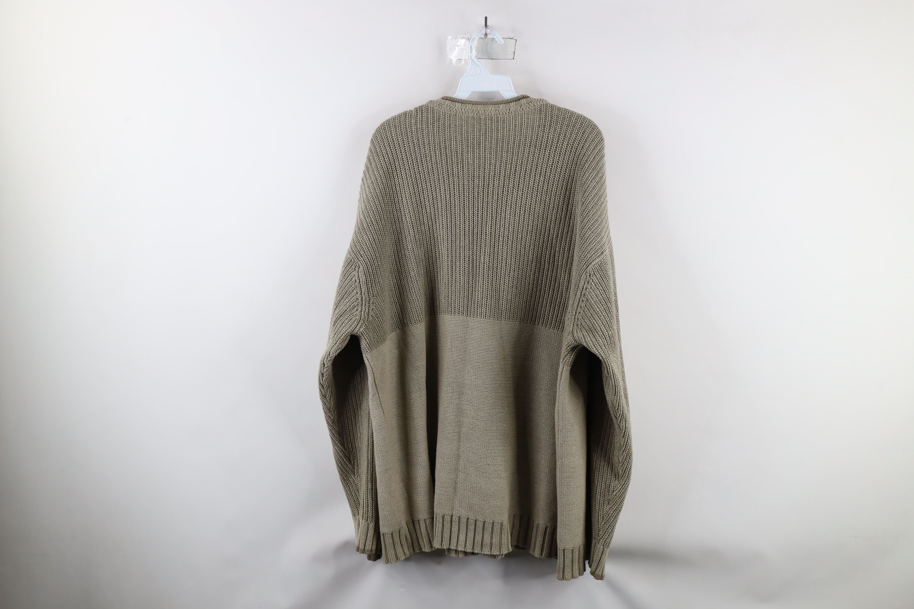 Columbia × Vintage Vintage 90s Columbia Marled Cotton Ribbed Knit Sweater Beige Size US L / EU 52-54 / 3 - 8 Thumbnail