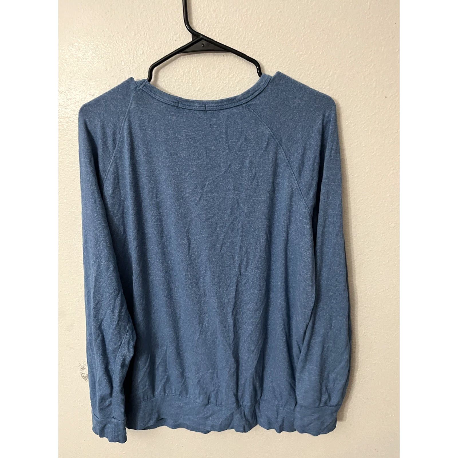 Buffalo David Bitton Buffalo Sweater Women L Blue Be Kind Lettering Pullover Round Neck Casual Size L / US 10 / IT 46 - 2 Thumbnail