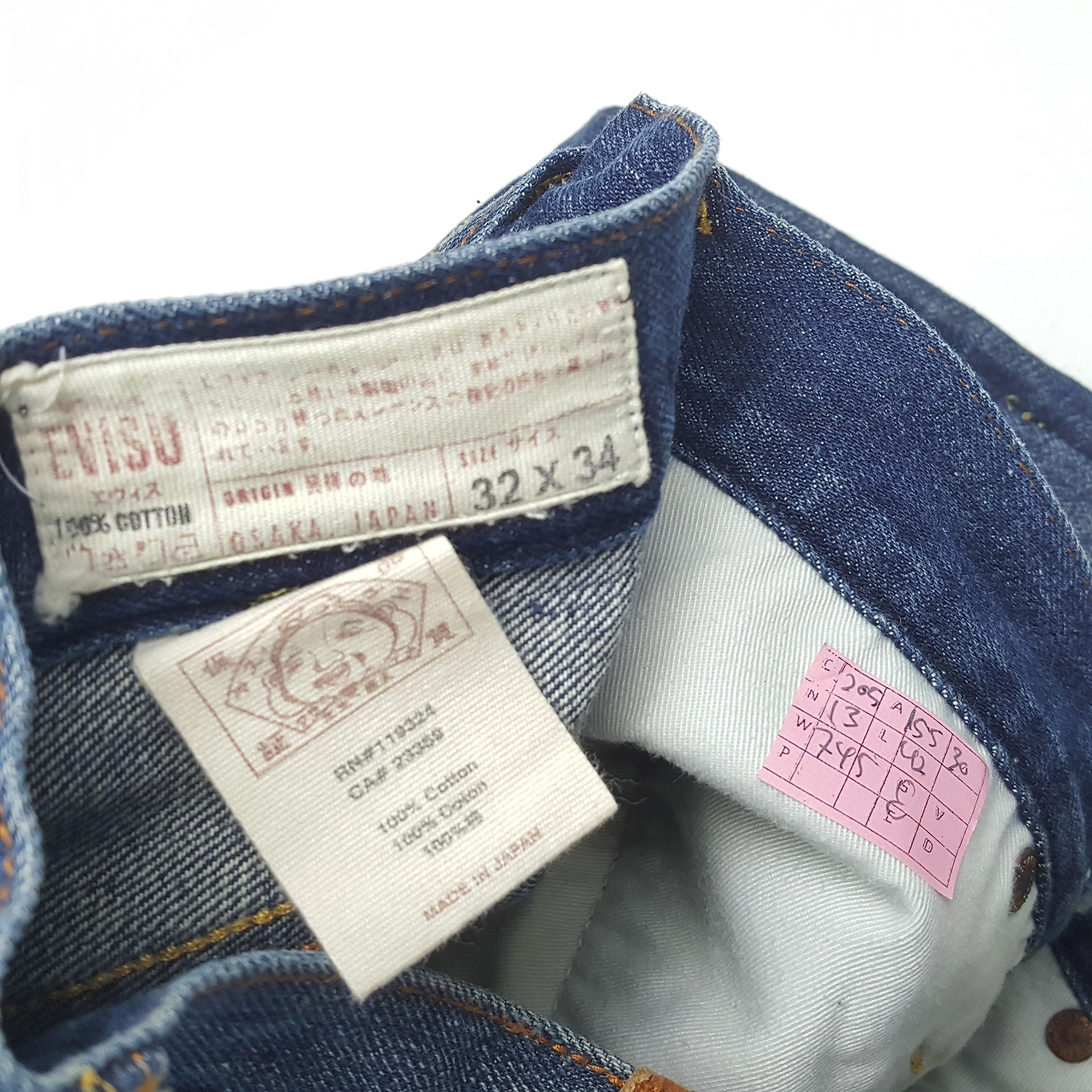 Evisu × Vintage EVISU Japanese Brand Custom Daicock Style Jeans Size US 31 - 13 Thumbnail