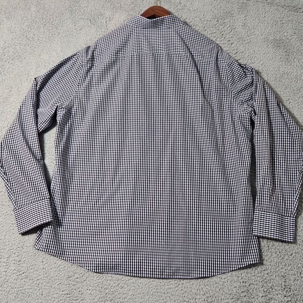 UNTUCKit UNTUCKit Pio Cesare Blue Check Long Sleeve Button Up Shirt Mens 2XL Wrinkle Free Size US XXL / EU 58 / 5 - 2 Thumbnail