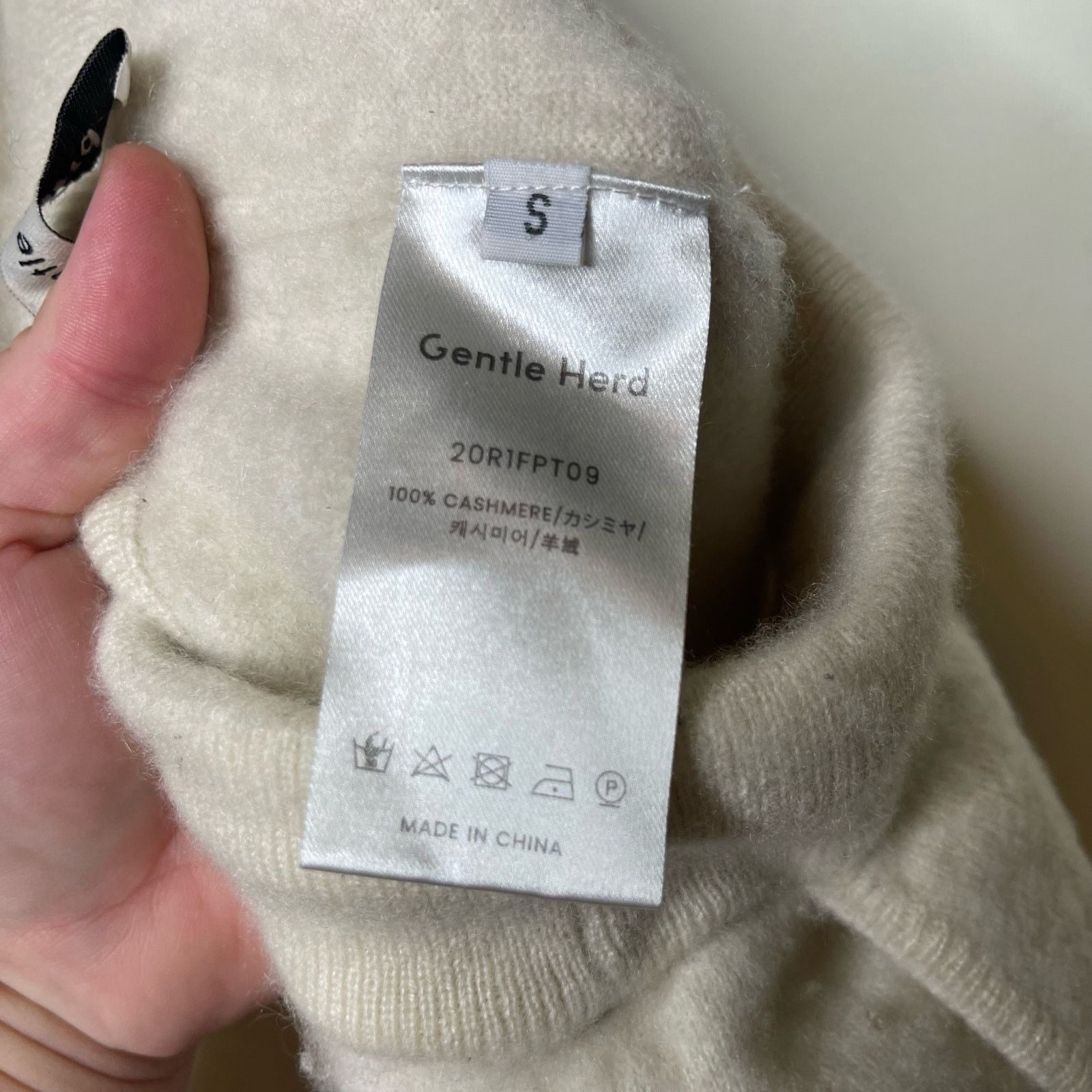 Other Gentle Herd Luxury Cashmere Drawstring Pants Off White S Size 26" / US 2 / IT 38 - 7 Thumbnail