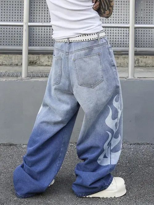 Japanese Brand × Vintage DRIP BAGGY vintage Y2K denim jeans pants Size US 33 - 2 Thumbnail