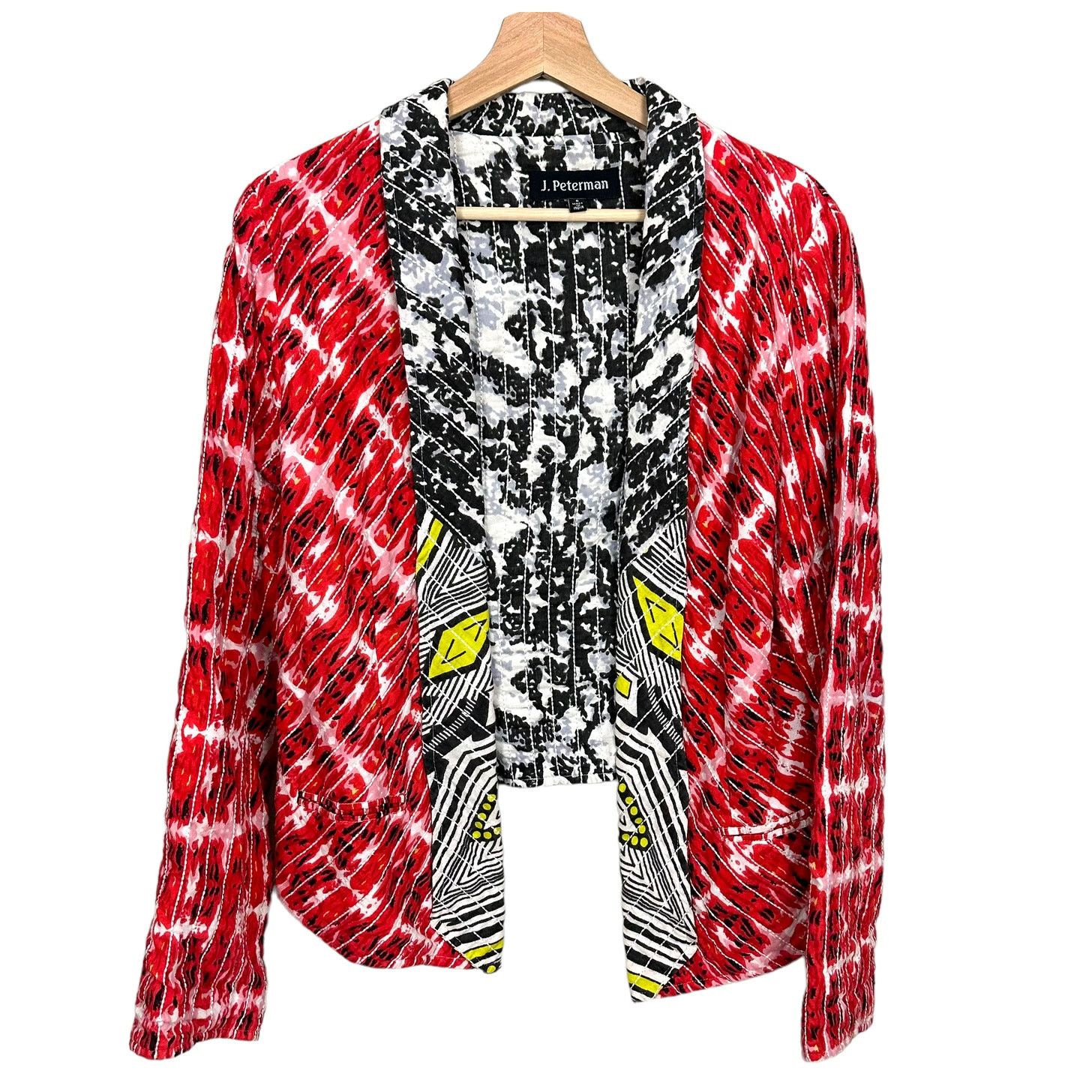 J. Peterman J Peterman Quilted Reversible Jacket Cardigan Art to Wear 6 Size M / US 6-8 / IT 42-44 - 1 Thumbnail