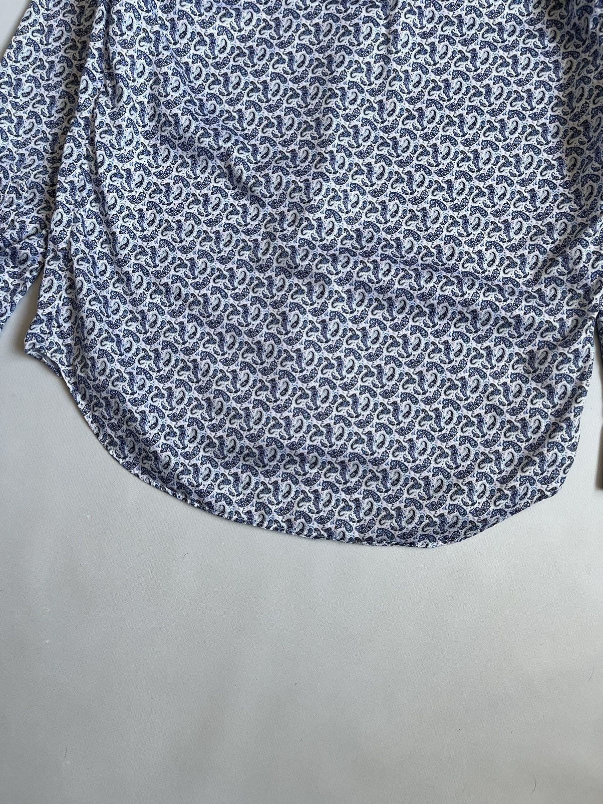 Etro × La Martina × Polo Ralph Lauren Etro Milano Men Blue Paisley Button Up Shirt Size US M / EU 48-50 / 2 - 12 Thumbnail