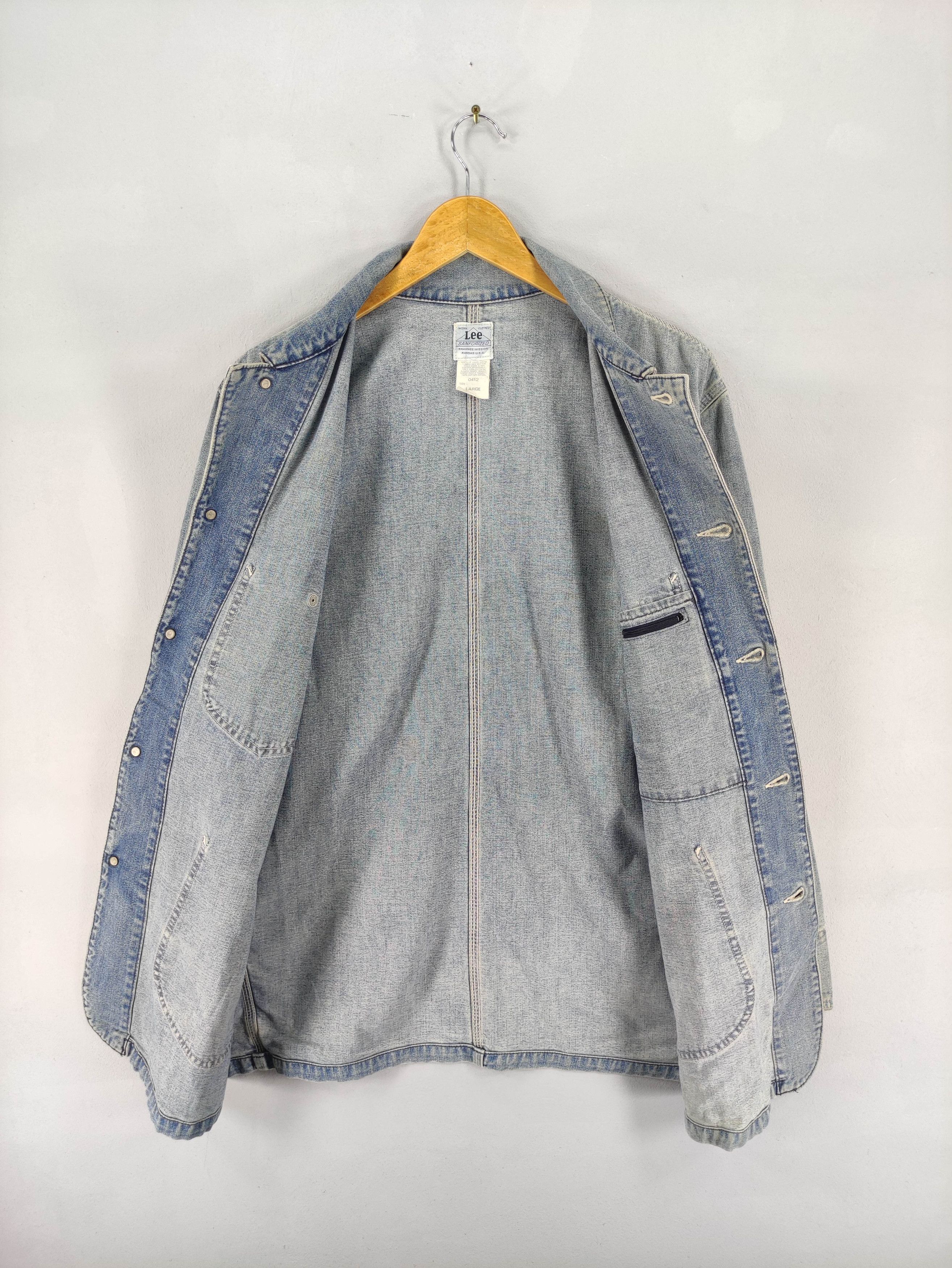 Lee Vintage Lee Chore Jacket Work Wear Denim Size US L / EU 52-54 / 3 - 7 Thumbnail