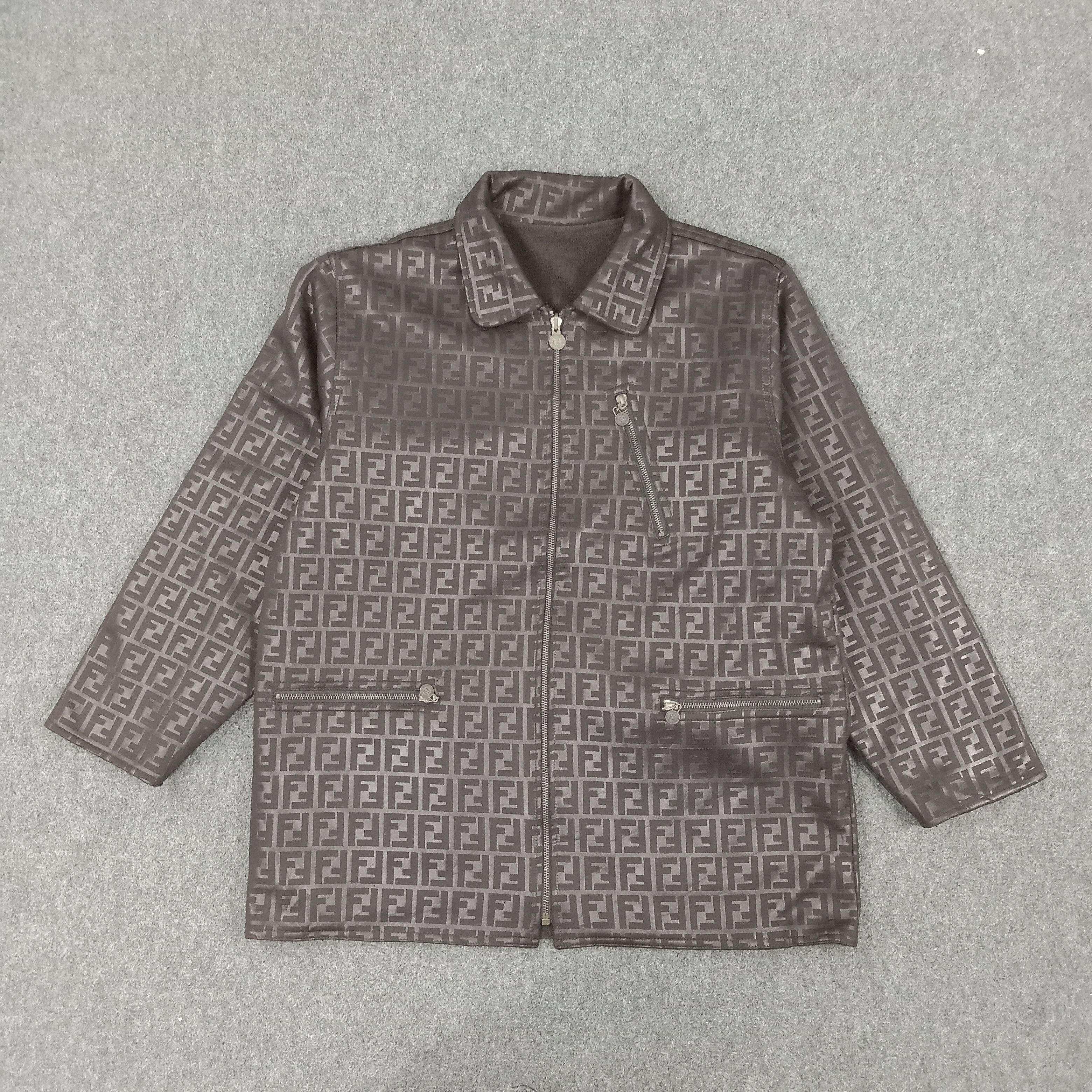 Fendi × Vintage Fendi Italian Brand Reversible Jacket Size US L / EU 52-54 / 3 - 5 Thumbnail
