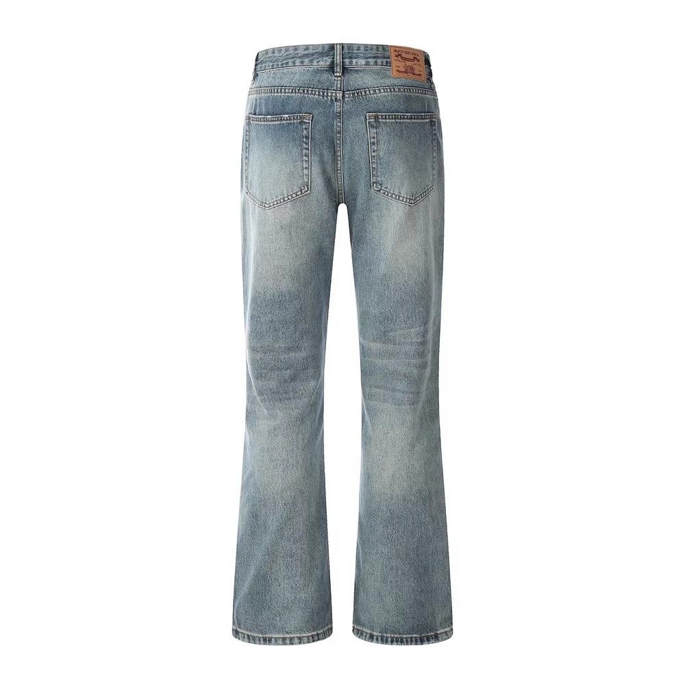 Japanese Brand × Jean Men's hippie distressed loose washed ripped bootcut jeans Size US 32 / EU 48 - 2 Thumbnail
