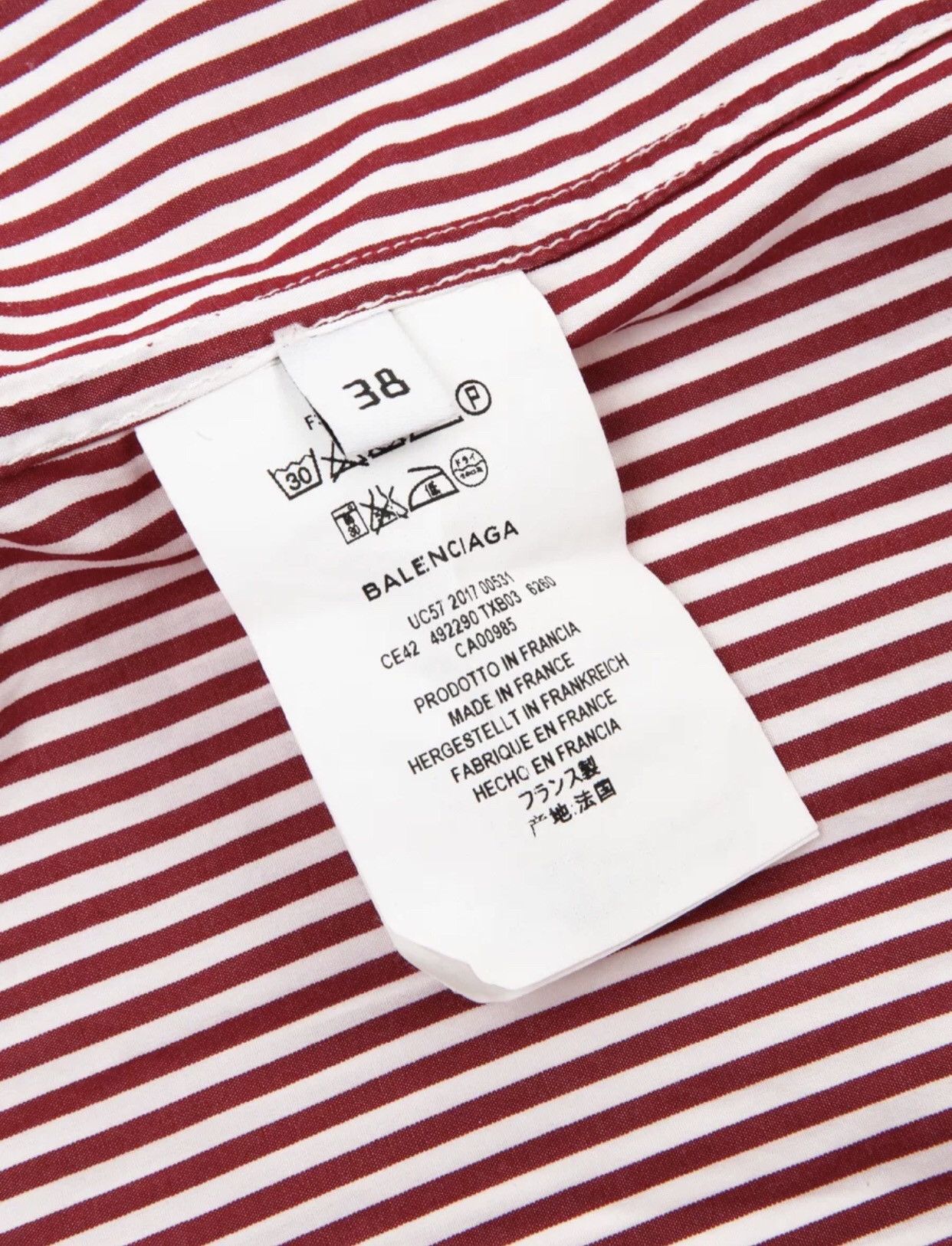 Balenciaga BALENCIAGA oversized striped shirt2412-Nextarrow Size XS / US 0-2 / IT 36-38 - 7 Thumbnail