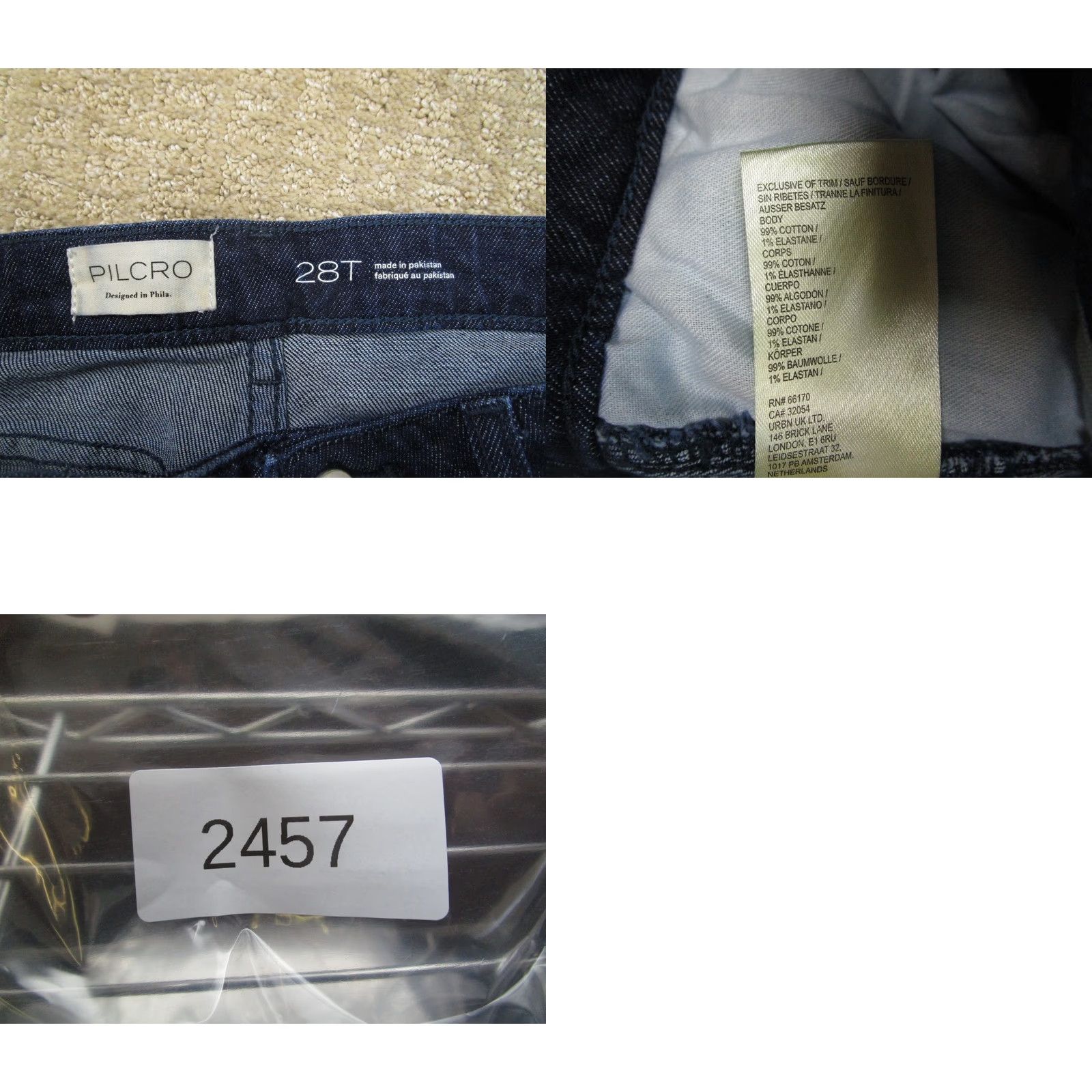 Vintage Pilcro Jeans Women 28 High Rise Barrel Wide-Leg 5-Pocket Denim Dark Wash Blue Size 28" / US 6 / IT 42 - 8 Thumbnail