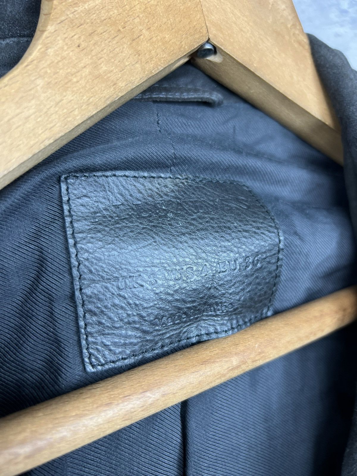 Allsaints ALLSAINTS Braided Wyatt Goat Leather Suede Biker Jacket EU36 Size S / US 4 / IT 40 - 14 Thumbnail