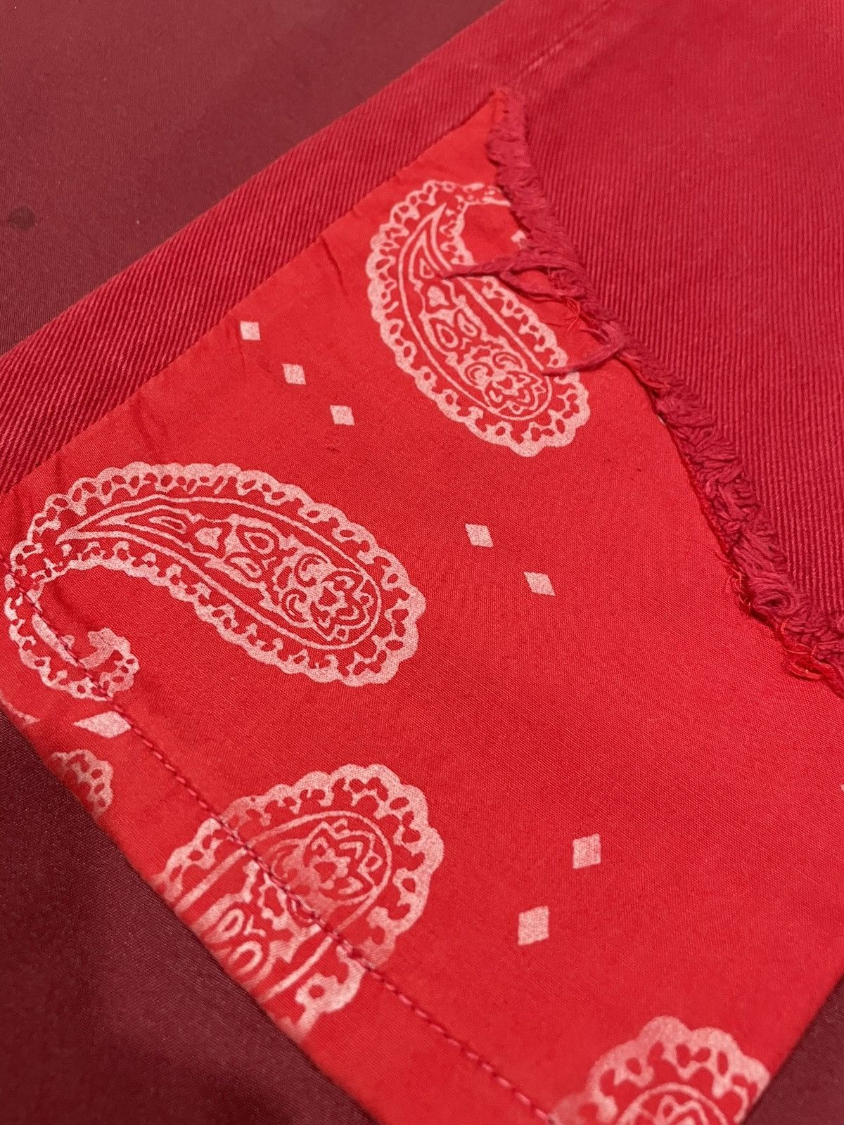 424 Red denim pair of 424 jeans Size US 33 - 3 Thumbnail