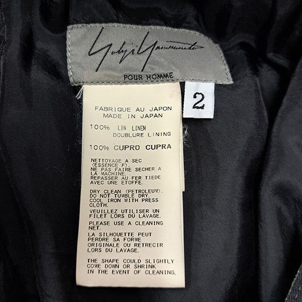 Yohji Yamamoto Yohji Yamamoto pour homme/ 15SS Transfer Print Linen Pants Size US 33 - 6 Thumbnail