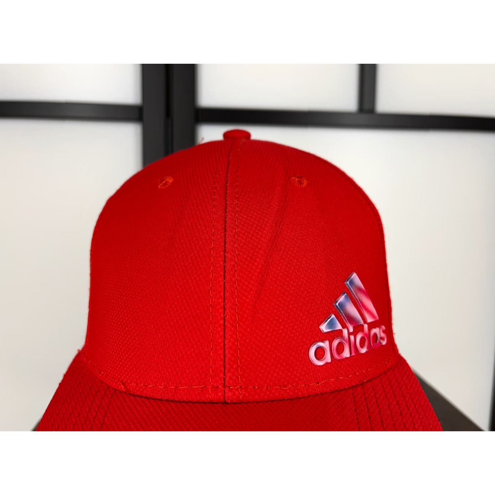 Adidas Adidas Hat Cap Fitted Adult One Size Red Aeroready Polyester Spandex Blend Golf Hat/Cap Adult One Size Red Adidas Baseball Cap Logo 90s style Mens Size ONE SIZE - 2 Thumbnail
