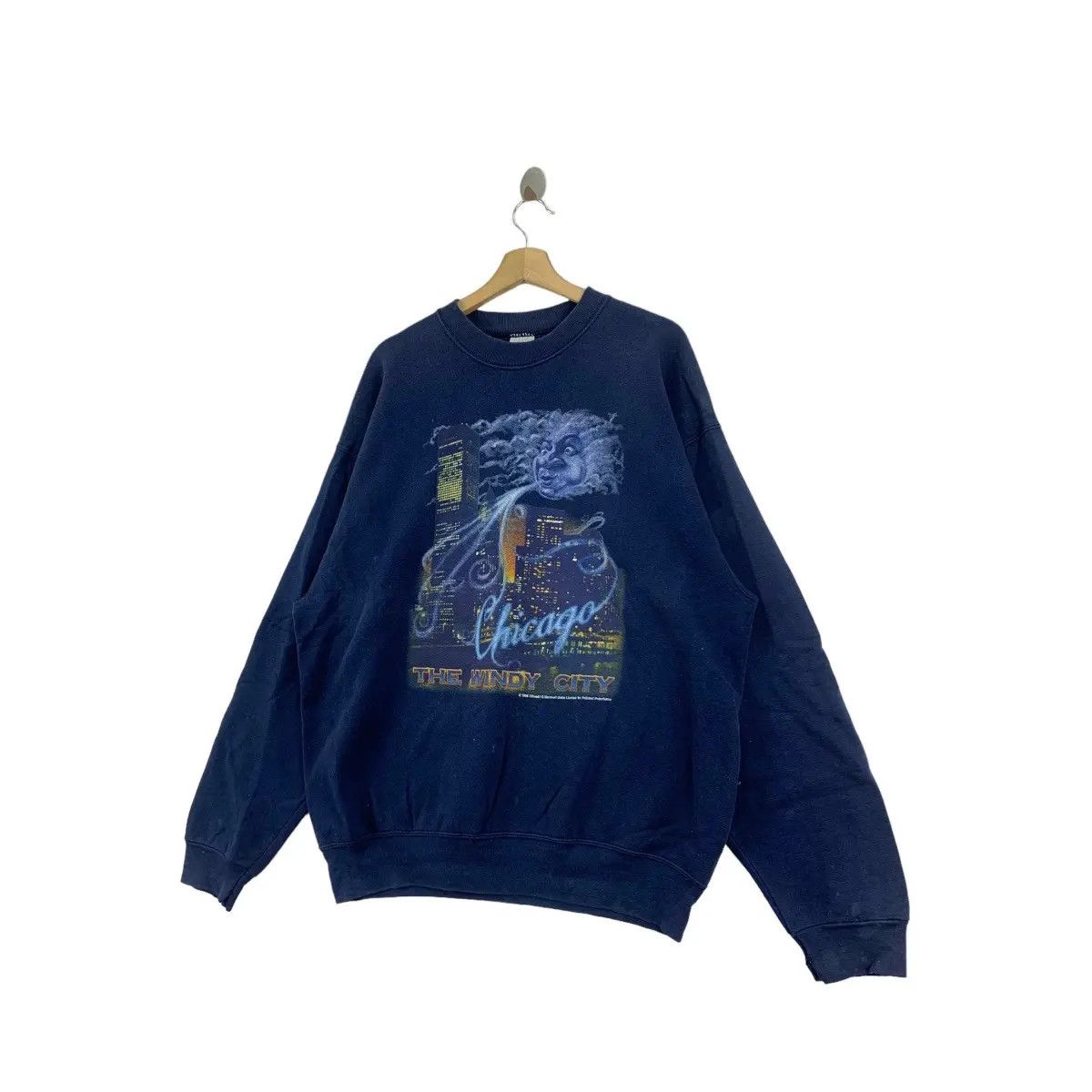Vintage Vintage 1995 CHICAGO PAINTING D. MARSHALL Sweatshirt Size XL / US 12-14 / IT 48-50 - 3 Thumbnail