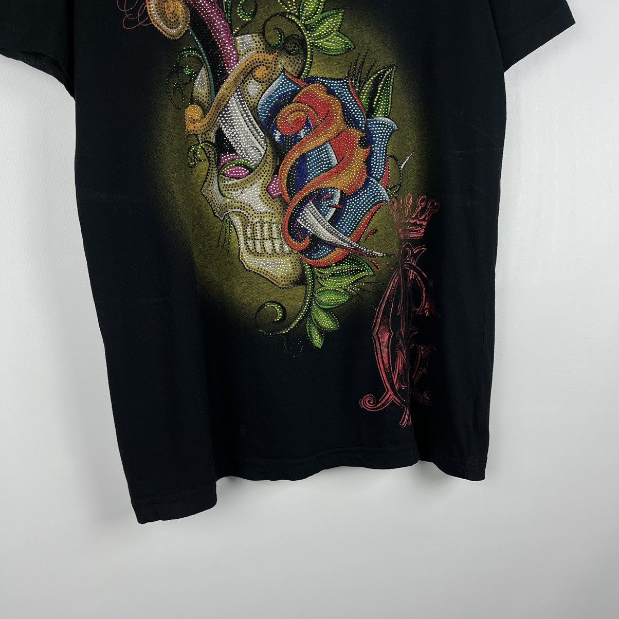 Christian Audigier Vintage Christian Audigier Ed Hardy rare y2k skulls tee 90’s Size US L / EU 52-54 / 3 - 3 Thumbnail