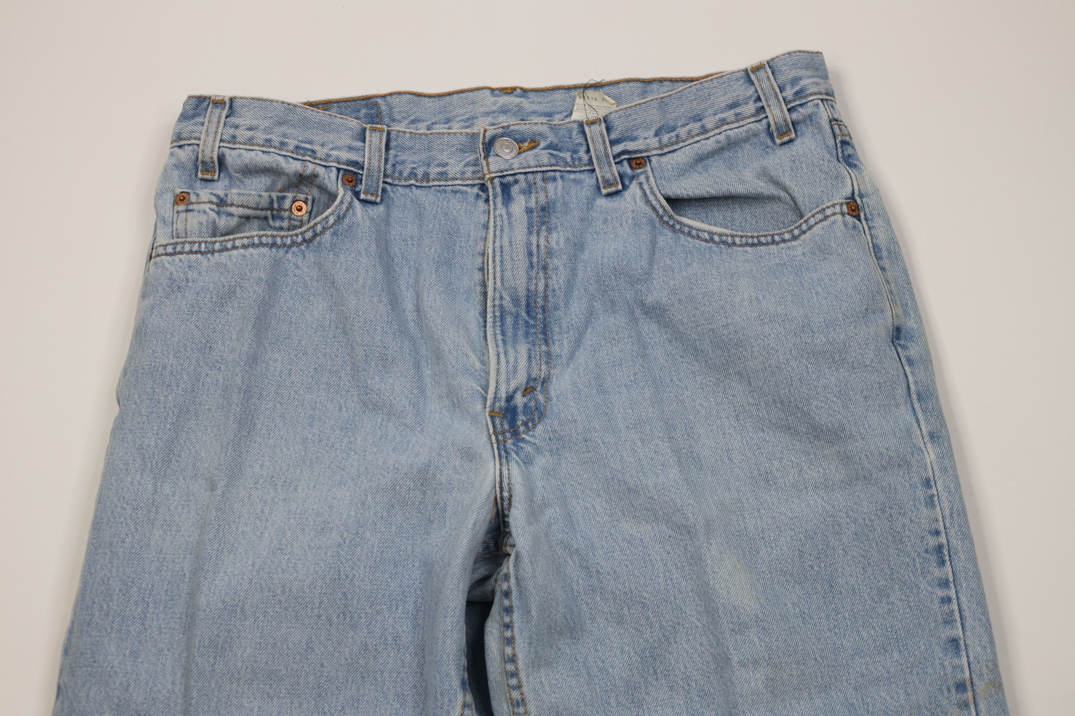 Levi's Vintage 90s Levis 550 Faded Relaxed Fit Denim Jeans Blue USA Size US 36 / EU 52 - 2 Thumbnail