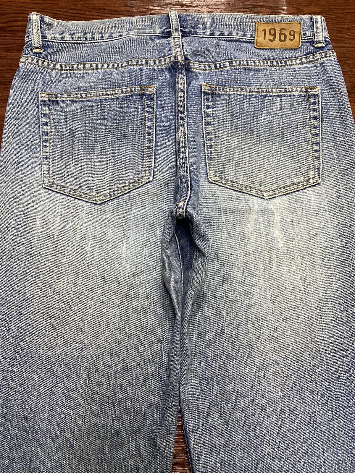 Gap Vintage Gap 1969 Denim Slim Boot Distressed Wide leg Jeans Size US 33 - 4 Thumbnail