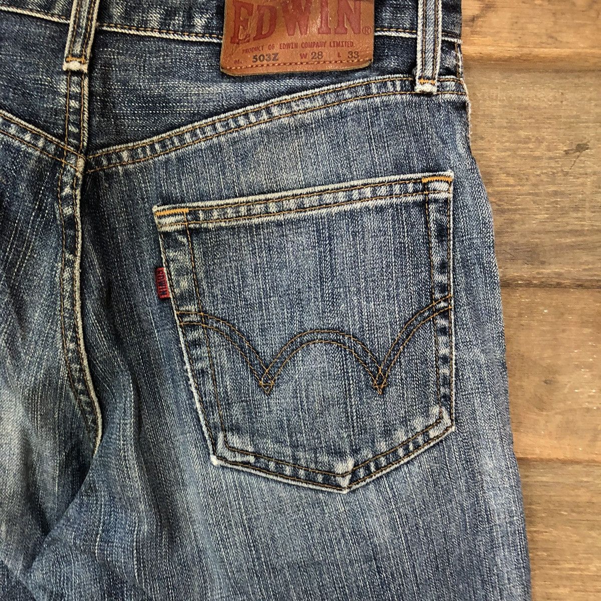 Edwin Edwin Blue vintage jeans Denim Pants #7384 Size US 27 - 15 Thumbnail