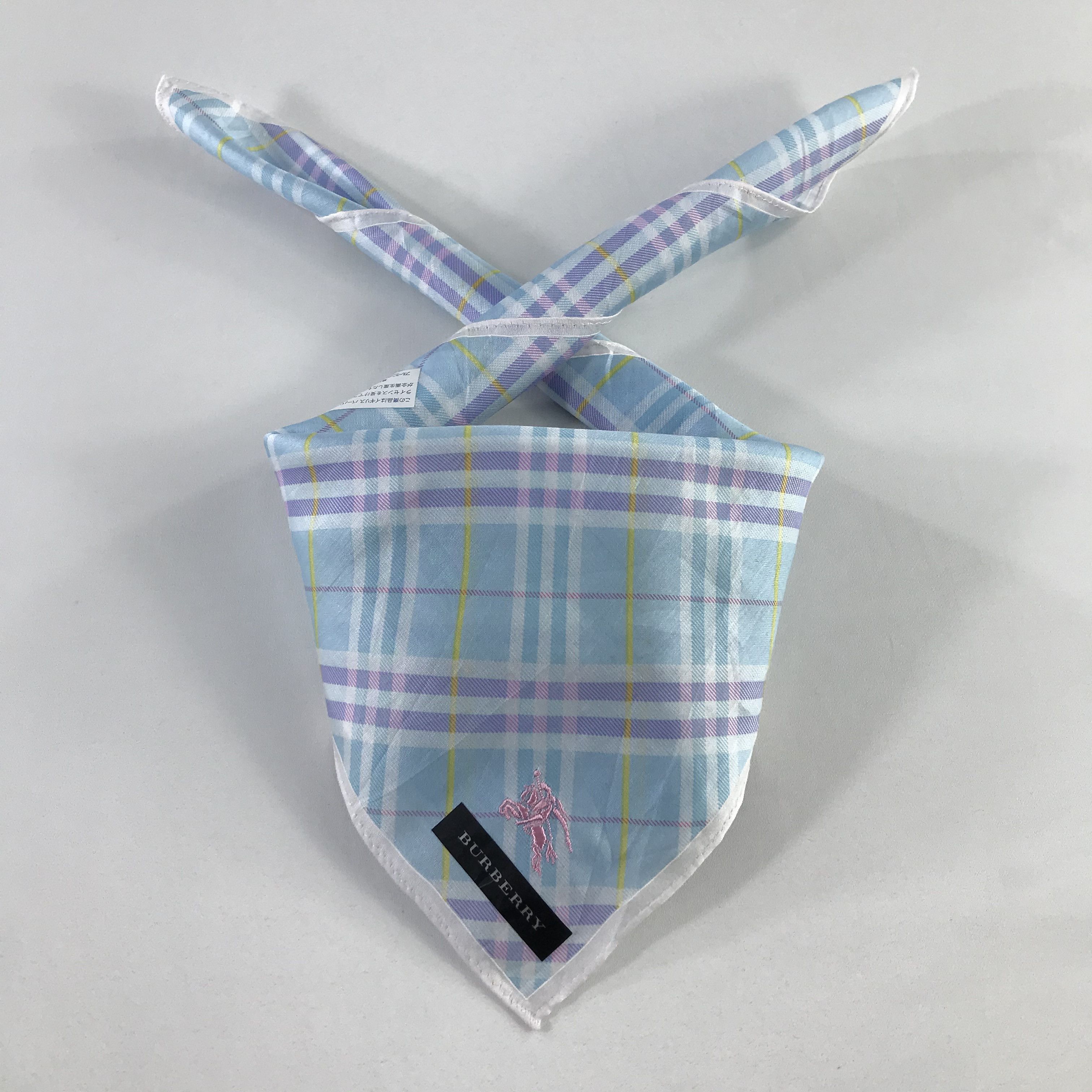 Burberry × Vintage Burberry Bandana / Handkerchief / Neckerchief - S932 Size ONE SIZE - 3 Thumbnail
