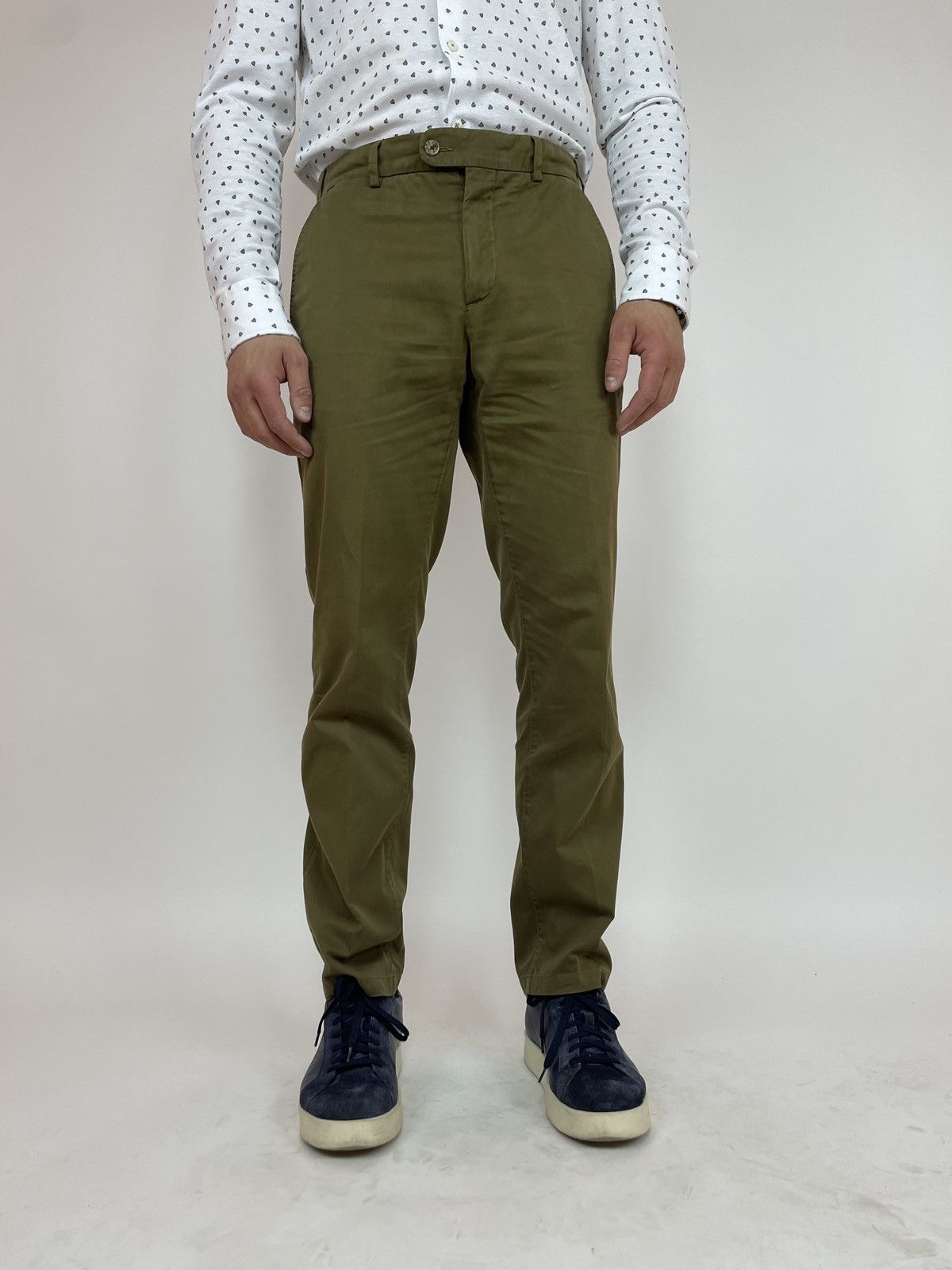 Suitsupply Suitsupply mens green army chino pants size 48 Size US 32 / EU 48 - 1 Thumbnail