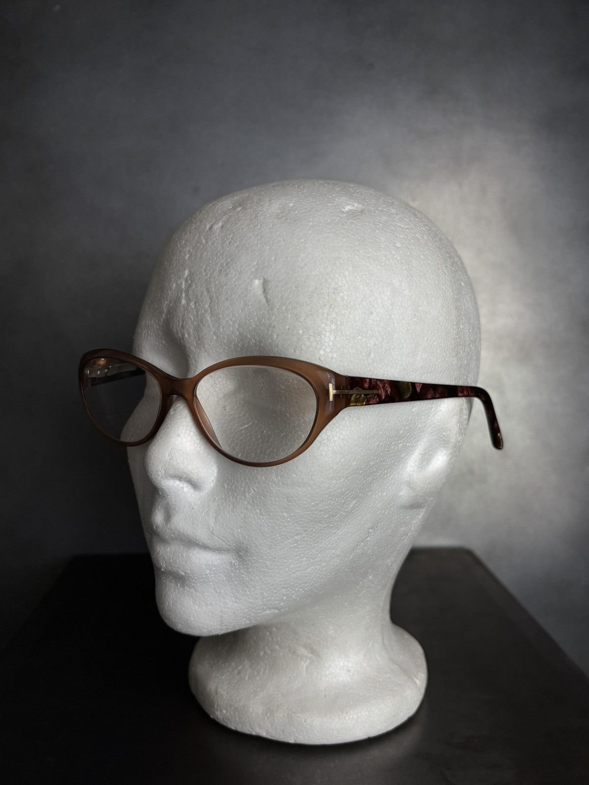Tom Ford Tom Ford Eyeglasses TF 5244 Oval Cat Eye 1980s Pattern Size ONE SIZE - 5 Thumbnail