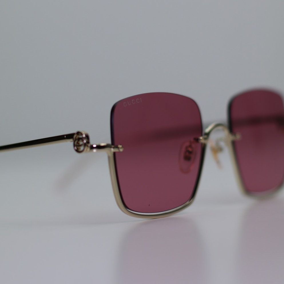 Gucci NEW Gucci Sunglasses GG1279S 003 G0ld/Red Women Authentic Size ONE SIZE - 8 Thumbnail