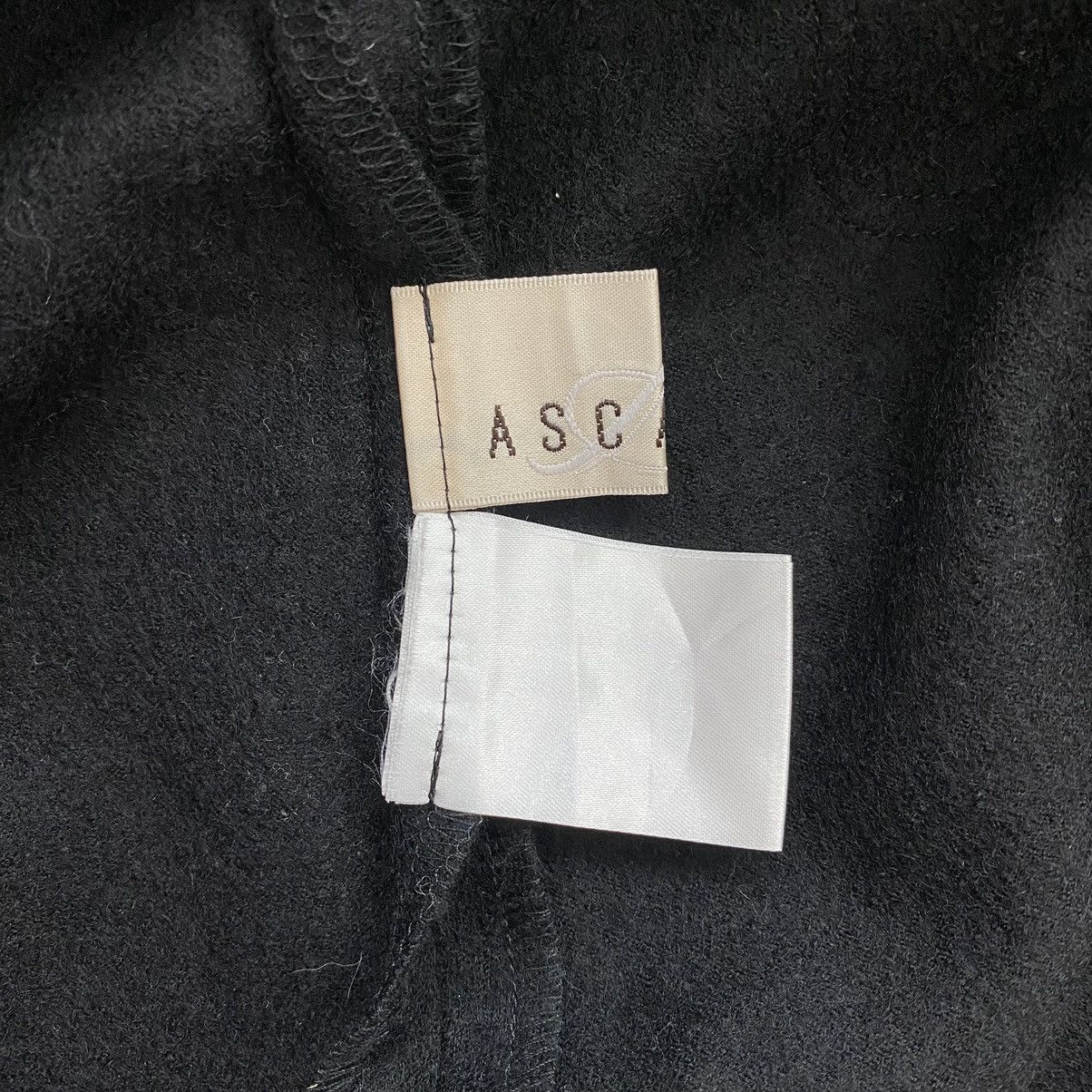 Japanese Brand ASCAGNE Japanese Brand Black Plain Collar T-Shirt Size US M / EU 48-50 / 2 - 3 Thumbnail