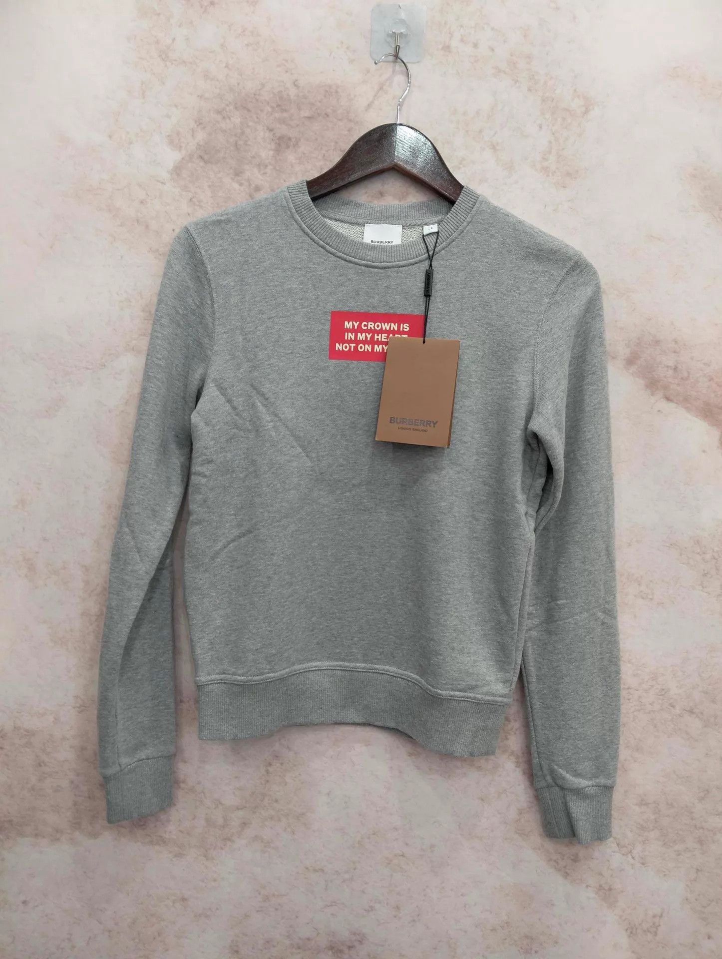 Burberry Burberry Logo Print Hoodie Women's Gray XS Size XS / US 0-2 / IT 36-38 - 1 Thumbnail