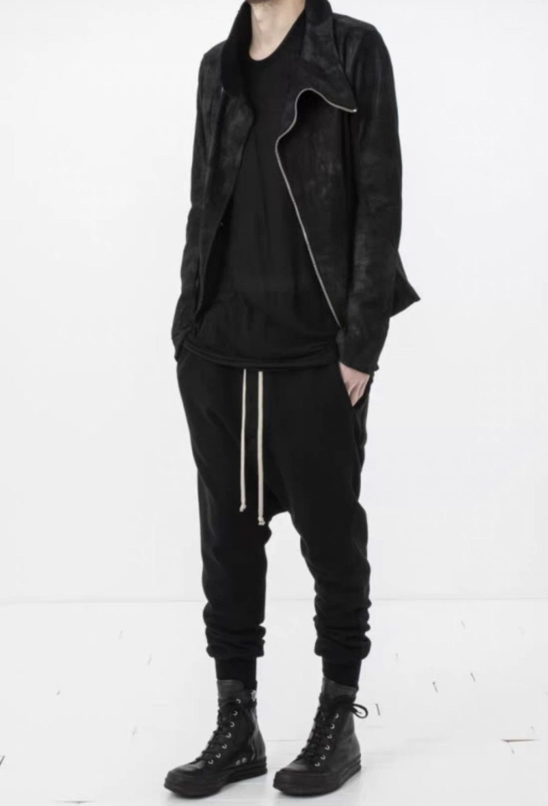 Rick Owens Rick Owens DRKSHDW Drawstring Dropped Crotch Trousers J31 Size US 28 / EU 44 - 6 Thumbnail