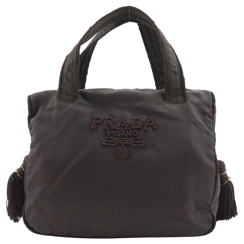 Prada Prada Prada Beads Logo Nylon Handbag Others Handbag B3763 DUTY FREE for USA Size ONE SIZE - 1 Thumbnail