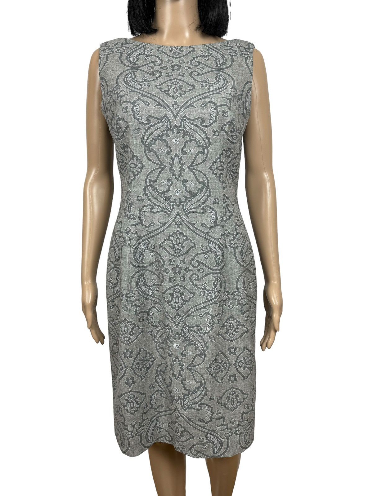 Escada × Vintage Escada Margaretha Ley Wool Dress Printed size L Size L / US 10 / IT 46 - 3 Thumbnail