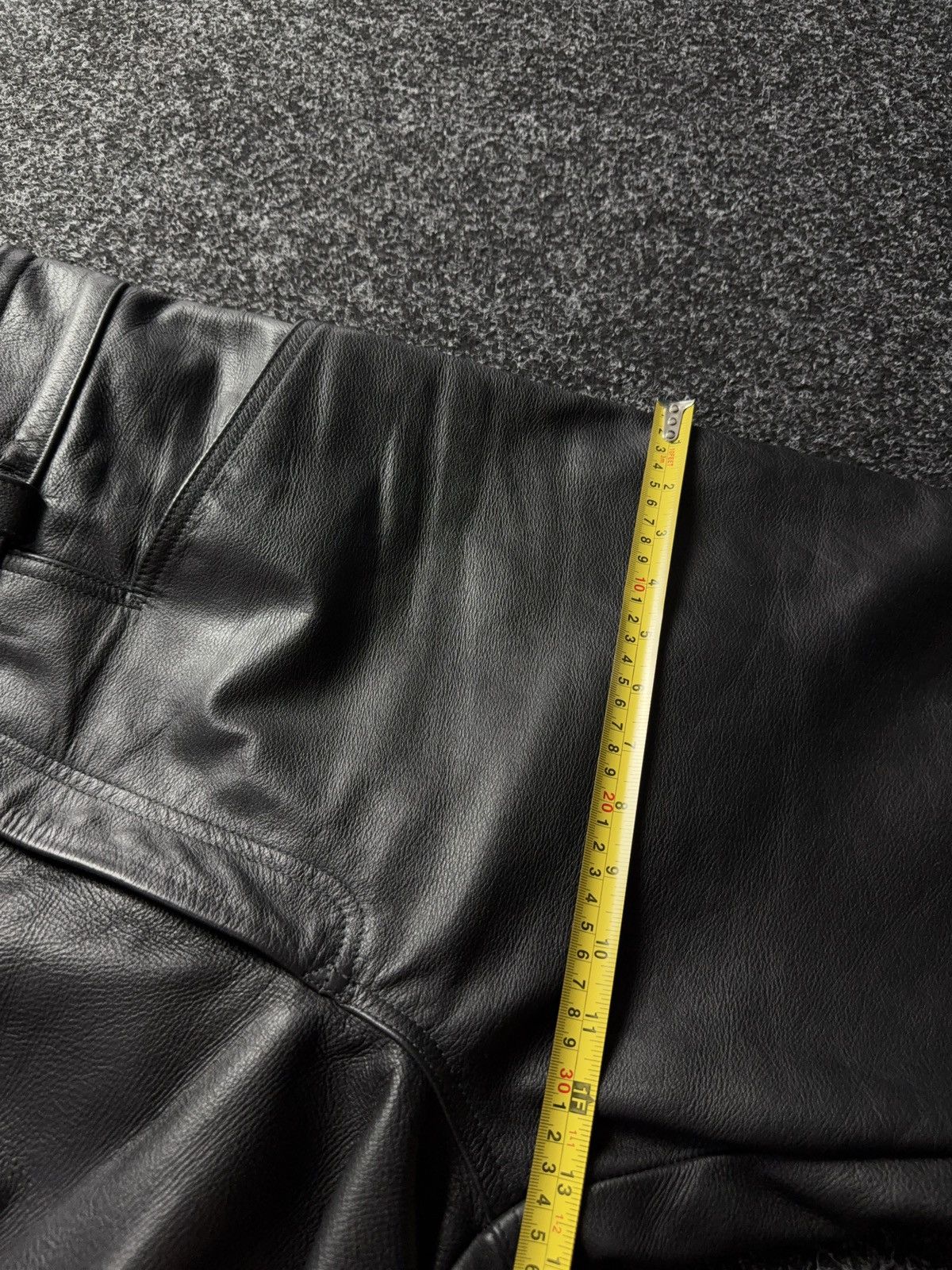 Leather Y2K Vintage Leather Pants Opium Style Alt Biker USA Rare Size US 37 - 20 Thumbnail