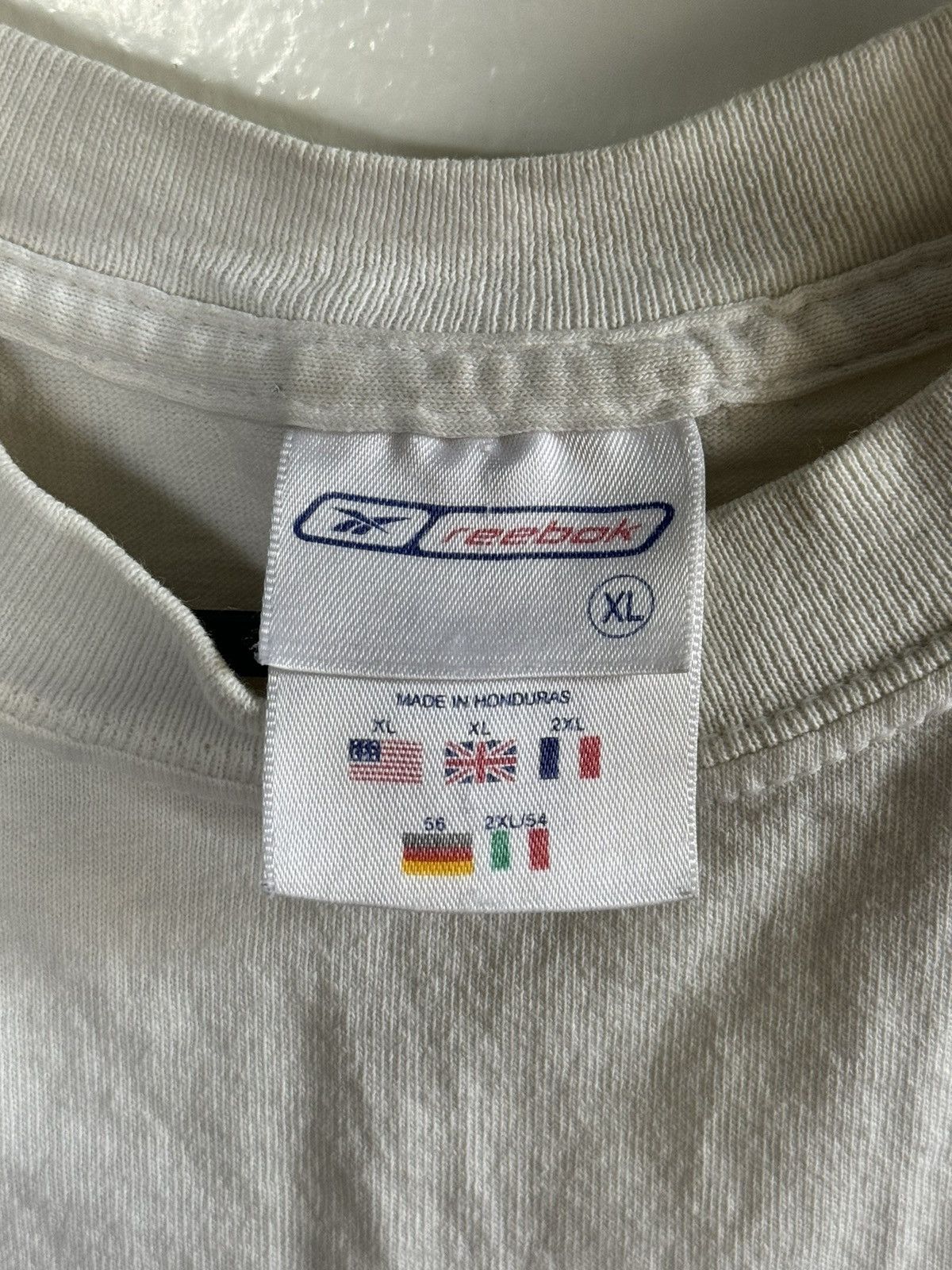 Reebok White Reebok vintage streetwear tee Size US XL / EU 56 / 4 - 3 Thumbnail