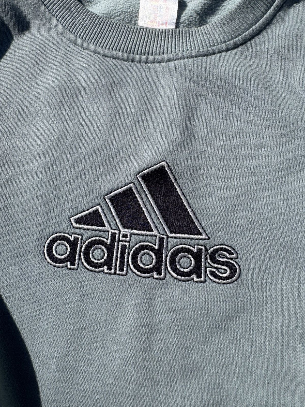 Adidas Vintage 00s Adidas Y2k Baggy Crewneck Sweatshirt Size US XL / EU 56 / 4 - 9 Thumbnail