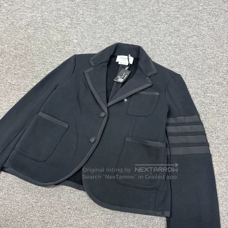 Thom Browne Thom Browne Black short wool jacket Size XS / US 0-2 / IT 36-38 - 4 Thumbnail