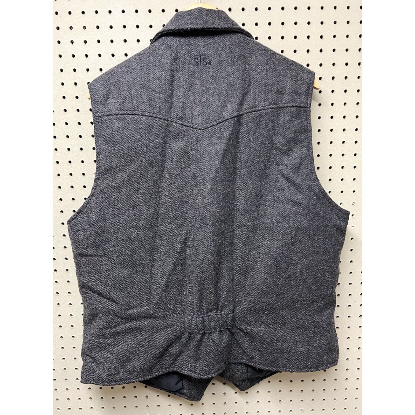 Vintage STS Ranchwear Vest Wool Blend Gray Mens Large L CCW Western Snap Pockets Collared Lined Vintage No Size US L / EU 52-54 / 3 - 2 Thumbnail