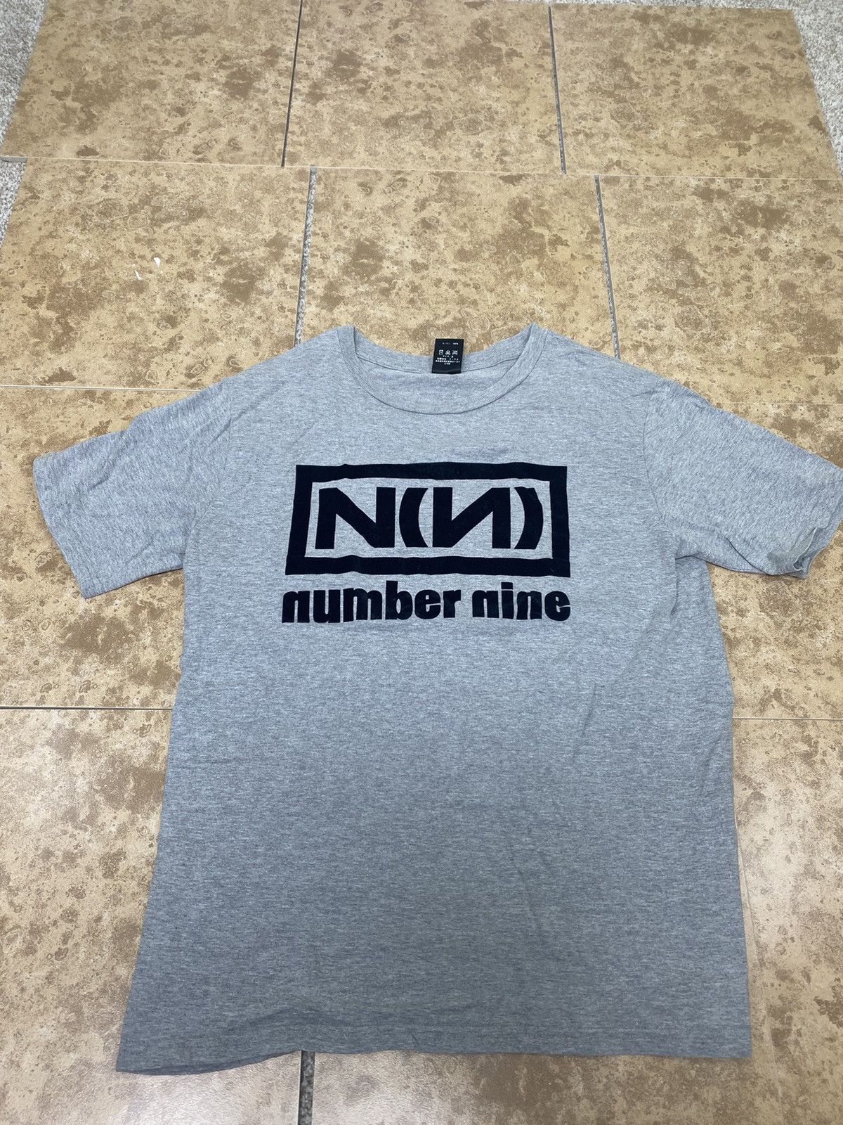 image of Number N Ine Number Nine Velvour Print in Grey, Men's (Size Large)