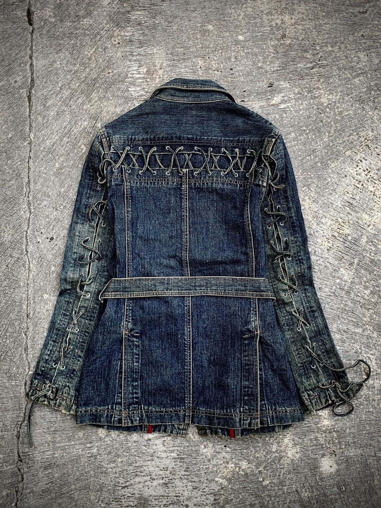 Tornado Mart RARE Tornado Mart lace up belt jacket Size US M / EU 48-50 / 2 - 2 Thumbnail