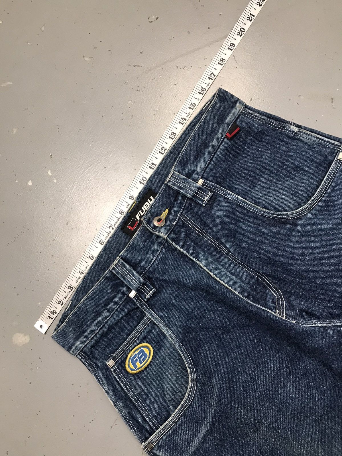 Fubu Vintage Fubu the collection patchwork cargo denim Size US 34 / EU 50 - 6 Thumbnail